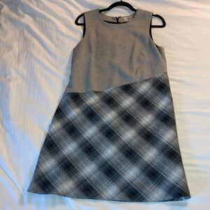 Multi-Print Black & White Career Dress